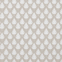 Kira SandWind - Curtain fabric with Dusty Cream botanical print