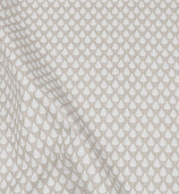 Kira SandWind - Curtain fabric with Dusty Cream botanical print