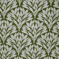 Birna Seaweed - Curtain fabric with Green botanical print