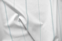 Berit Shadow Blue - curtain fabric with Light Blue striped print