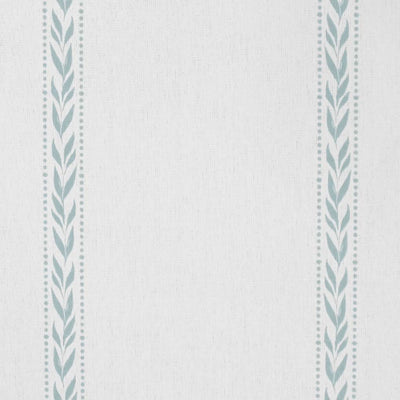 Helena Shadow Blue - curtain fabric with Light Blue striped print