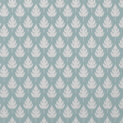 Kira Shadow Blue- Curtain fabric with Pale Blue botanical print