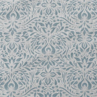 Jasmi True Blue - Curtain fabric with Light Blue abstract print