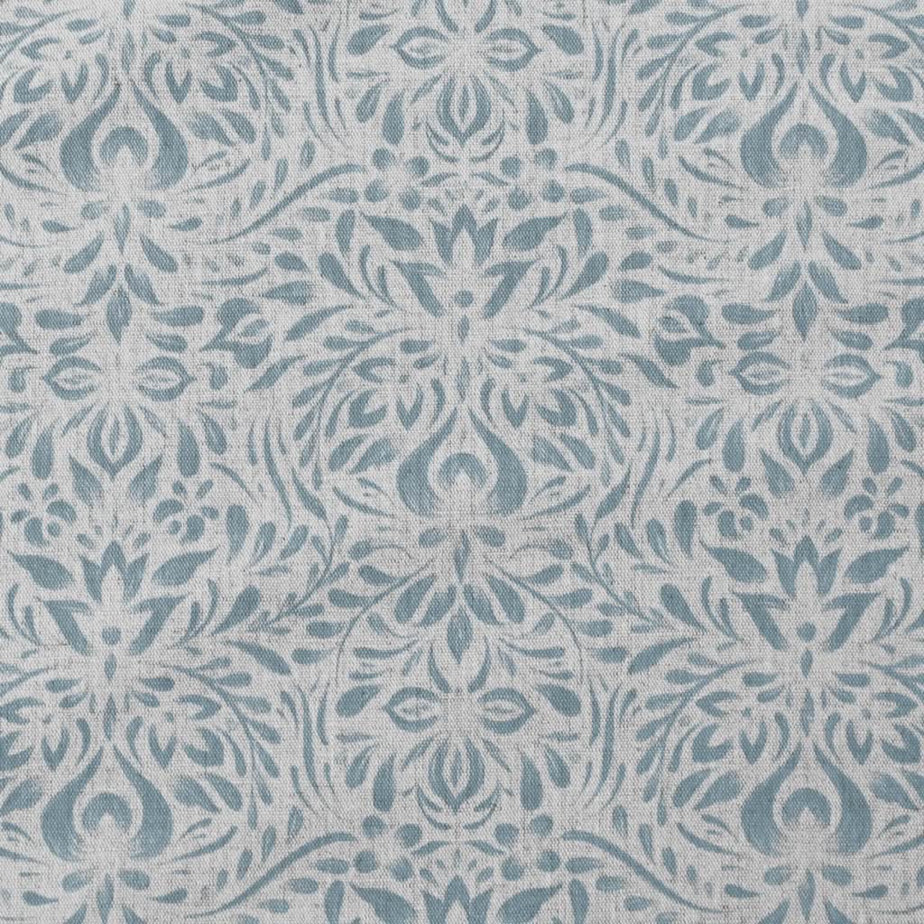 Jasmi True Blue - Curtain fabric with Light Blue abstract print