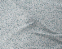 Jasmi True Blue - Curtain fabric with Light Blue abstract print