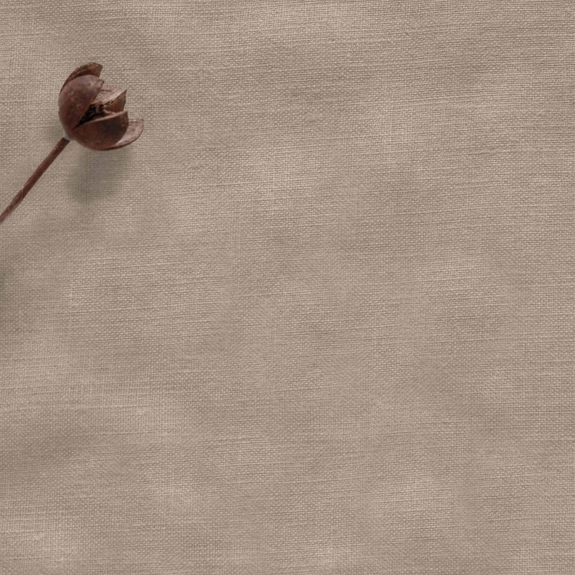 Warm Neutral Linen stonewashed Fabric. Mariana Sand by Ada & Ina