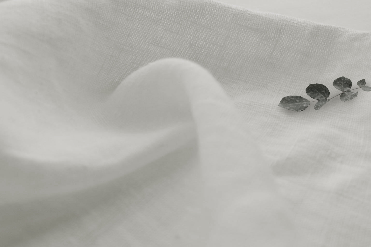 Pure White Linen Fabric - Perfect Brilliant White Linen Fabric for Curtains