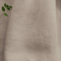 Off-white Linen Fabric - close-up. 100% Linen - Beata Bone White by Ada & Ina Fabrics