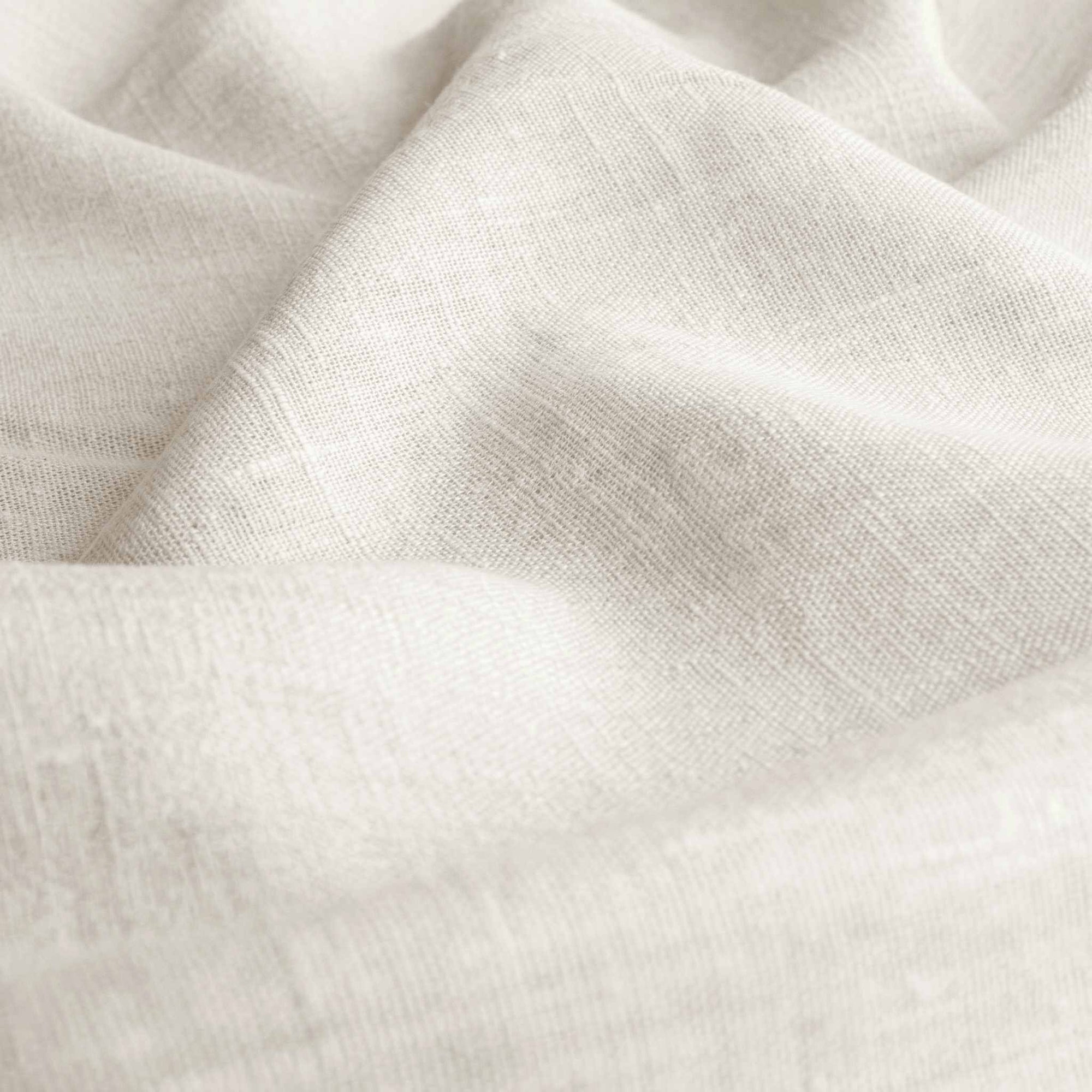 White Linen fabric - pre-washed 100% linen curtain fabric. Bianco White by Ada & Ina.