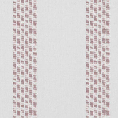 Sumi Peony-WHT - White curtain fabric with Pink Striped print