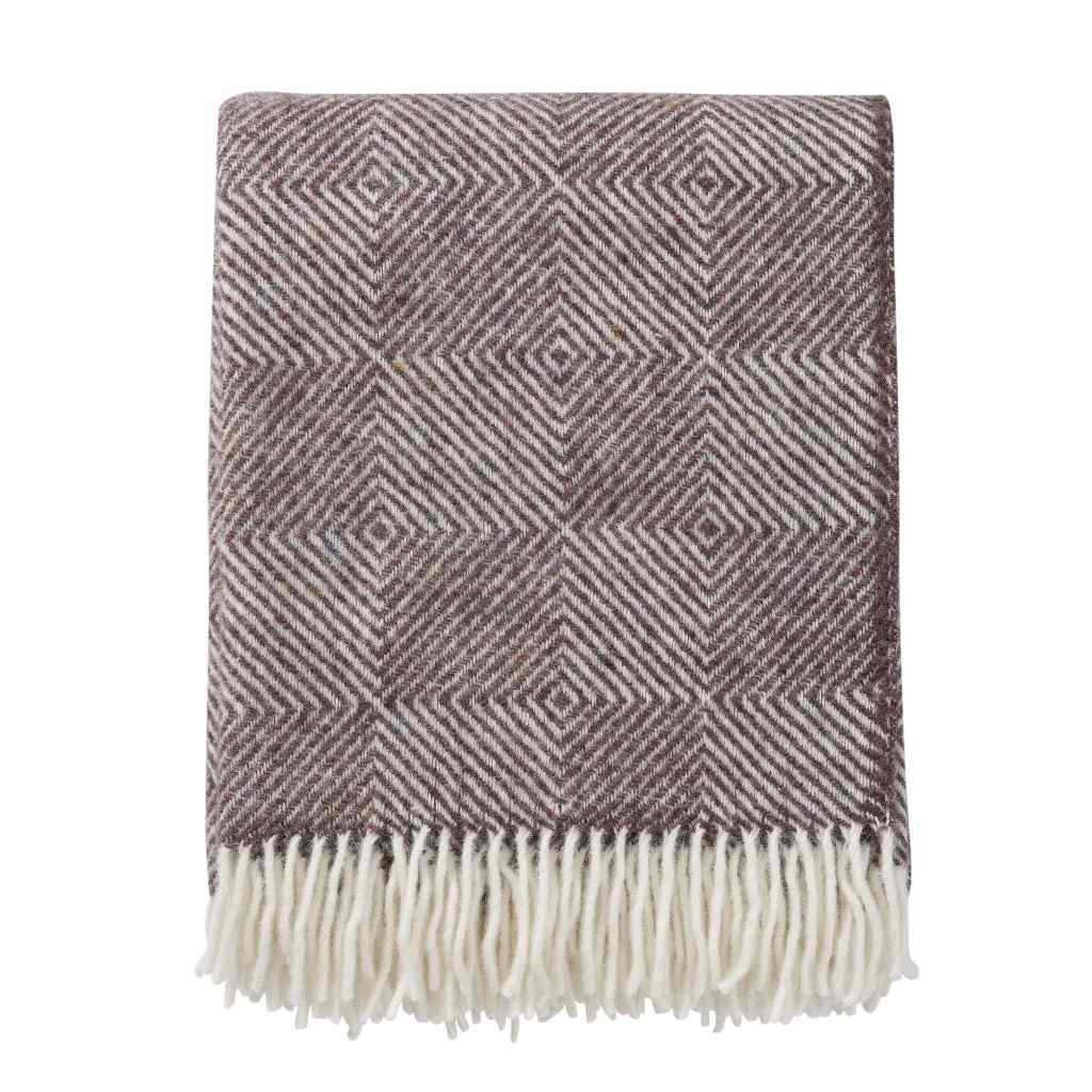 Gooseye Grey Wool throw 130 x 200cm