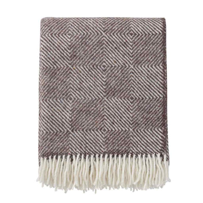 Gooseye Grey Wool throw 130 x 200cm