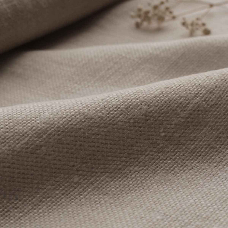 Natural Curtain Fabric Collection Information Image of Natural Linen fabric for bespoke made to measure roman blinds