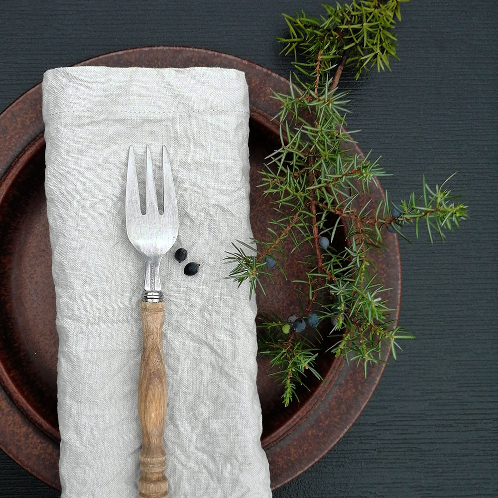 Prewashed Linen Napkin -- DOVE GREY