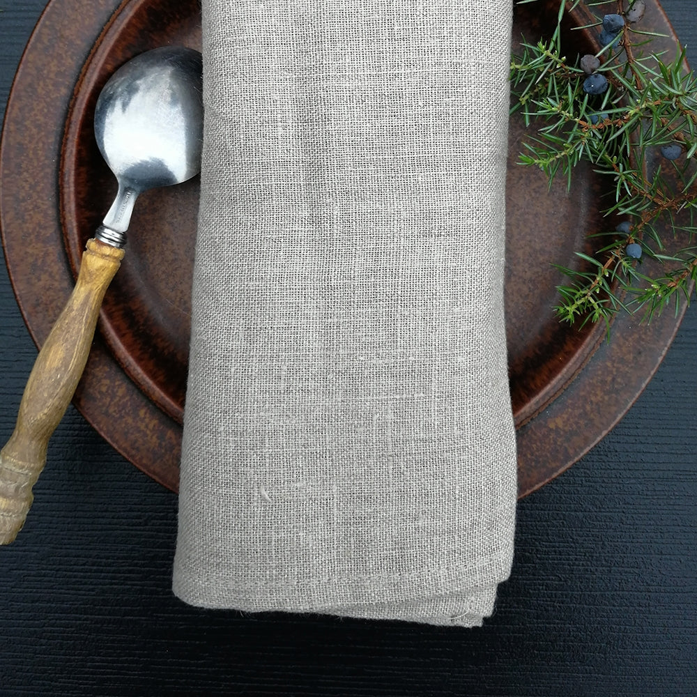 Linen Napkins for Restaurants and Home - NATURAL COLOUR NAPKIN