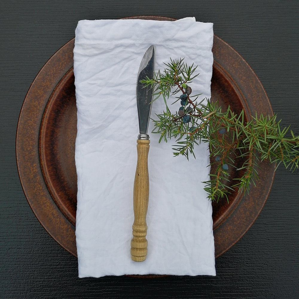 Prewashed Linen Napkin -- WHITE