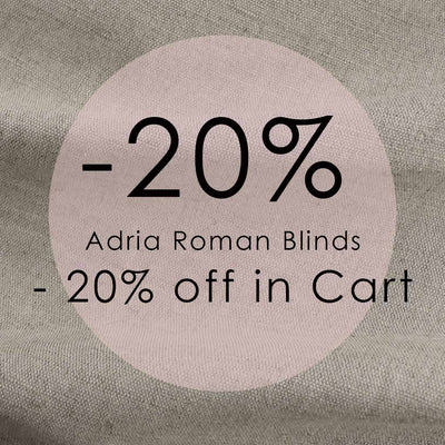 Made To Measure Roman Blinds - Adria Natural Linen - Our Super Saver choice for Roman blinds only