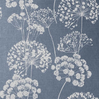 Erleen INV Agate Blue - Curtain fabric with Blue and  botanical print