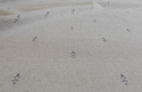 Asli Ash - Natural fabric with classical grey pattern