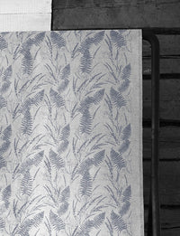 Fernia Ash - Fabric for curtains with Grey print