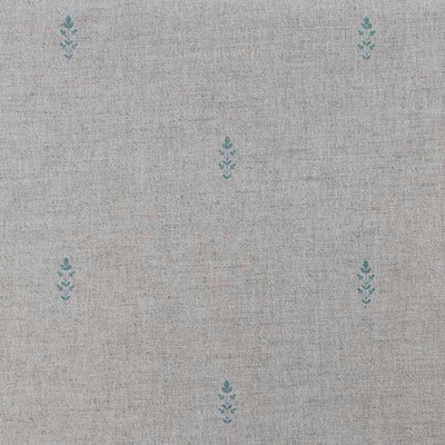 Asli Jade Mist - Natural fabric with classical Green-Blue pattern