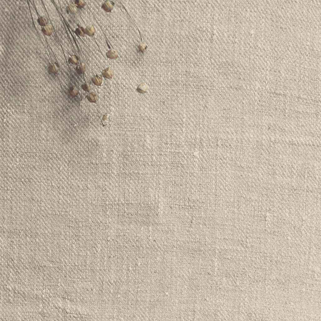 Astrid - Natural curtain fabric, perfect for roman blinds, linen curtains. Close-up shot of the material.