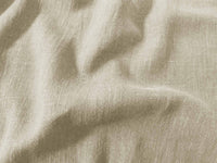 Beige Linen Cotton fabric. Very soft - close-up. Enni Dusty Chalk by Ada & Ina