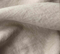 Beige 100% Linen Fabric. Bea Light Oatmeal by Ada & Ina Fabrics