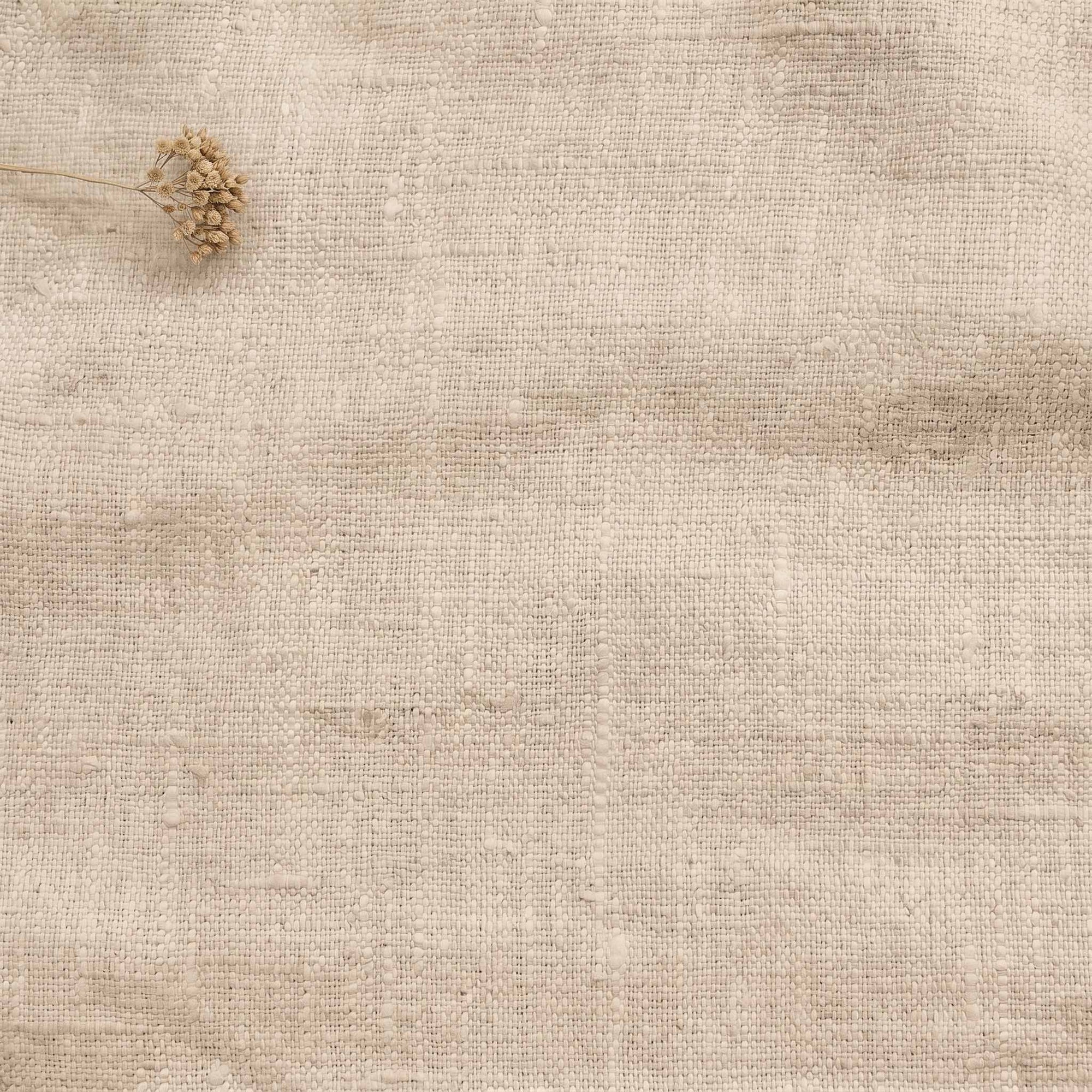 Beige Linen fabric - pre-washed 100% linen. Bianco Dusk Beige by Ada & Ina.