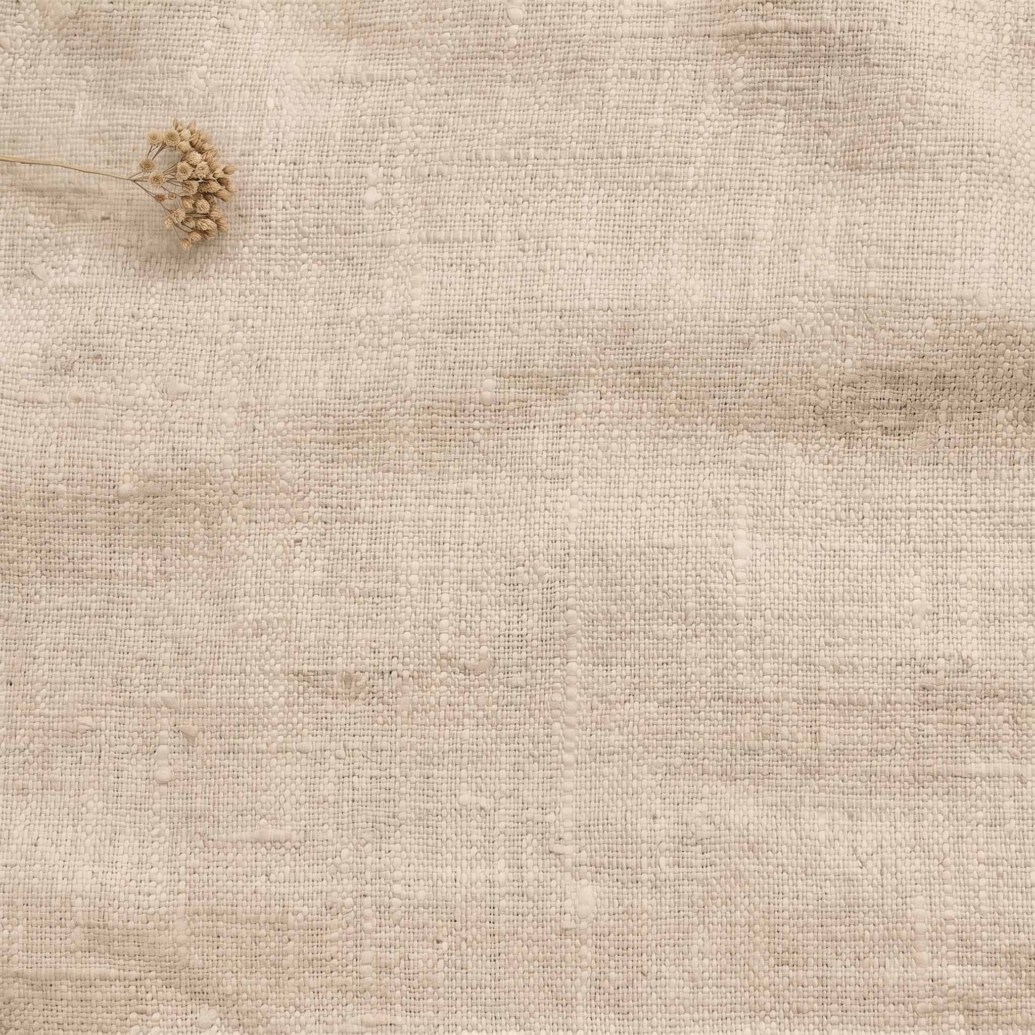 Beige Linen fabric - pre-washed 100% linen. Bianco Dusk Beige by Ada & Ina.