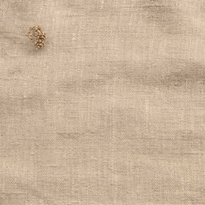 Beige Linen fabric - pre-washed 100% linen. Bianco Wheat by Ada & Ina.