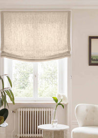 Beige Relaxed linen blind - pre-washed. Bianco Dusk Beige by Ada & Ina.