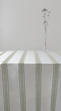 Bella Moss - Curtain fabric with Green stripes