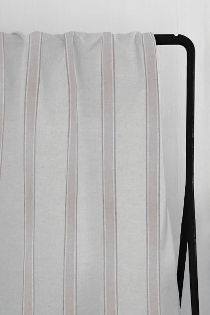Bella New Blush - Curtain fabric with Pink stripes