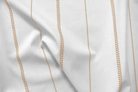 Berit Pastel Brown- curtain fabric with Light Brown striped print