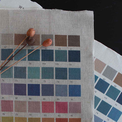 Bespoke Fabric Colour Charts - Natural and White base fabric. 110 Custom colours to choose from!