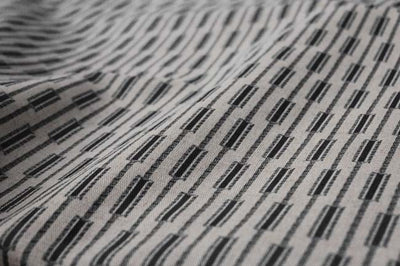 Millie Noir Fabric for curtains printed with Green print