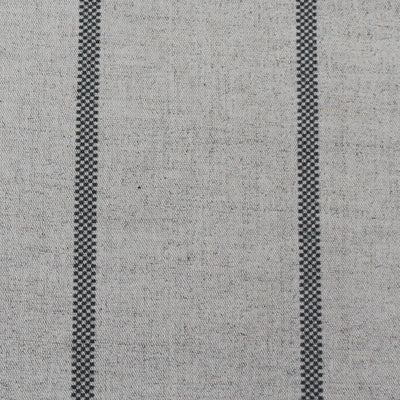 Ronja Black - Curtain fabric with Black stripes