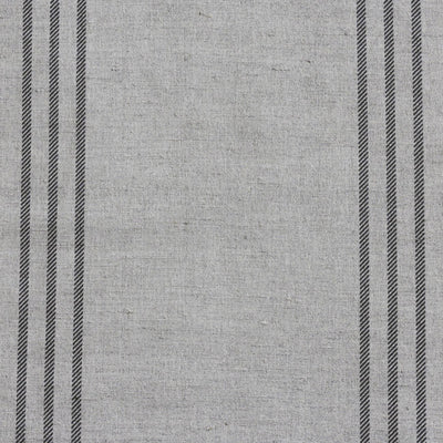 Telma Black - Curtain fabric with Black stripes