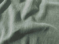 Blue Linen Cotton fabric. Very soft - close-up. Enni Dusty Aqua by Ada & Ina