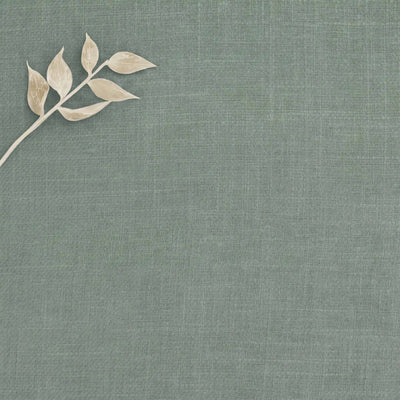 Blue Linen Cotton fabric. Very soft. Enni Dusty Aqua by Ada & Ina