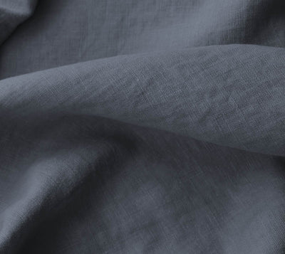 Blue 100% Linen Fabric. Bea Denim by Ada & Ina Fabrics