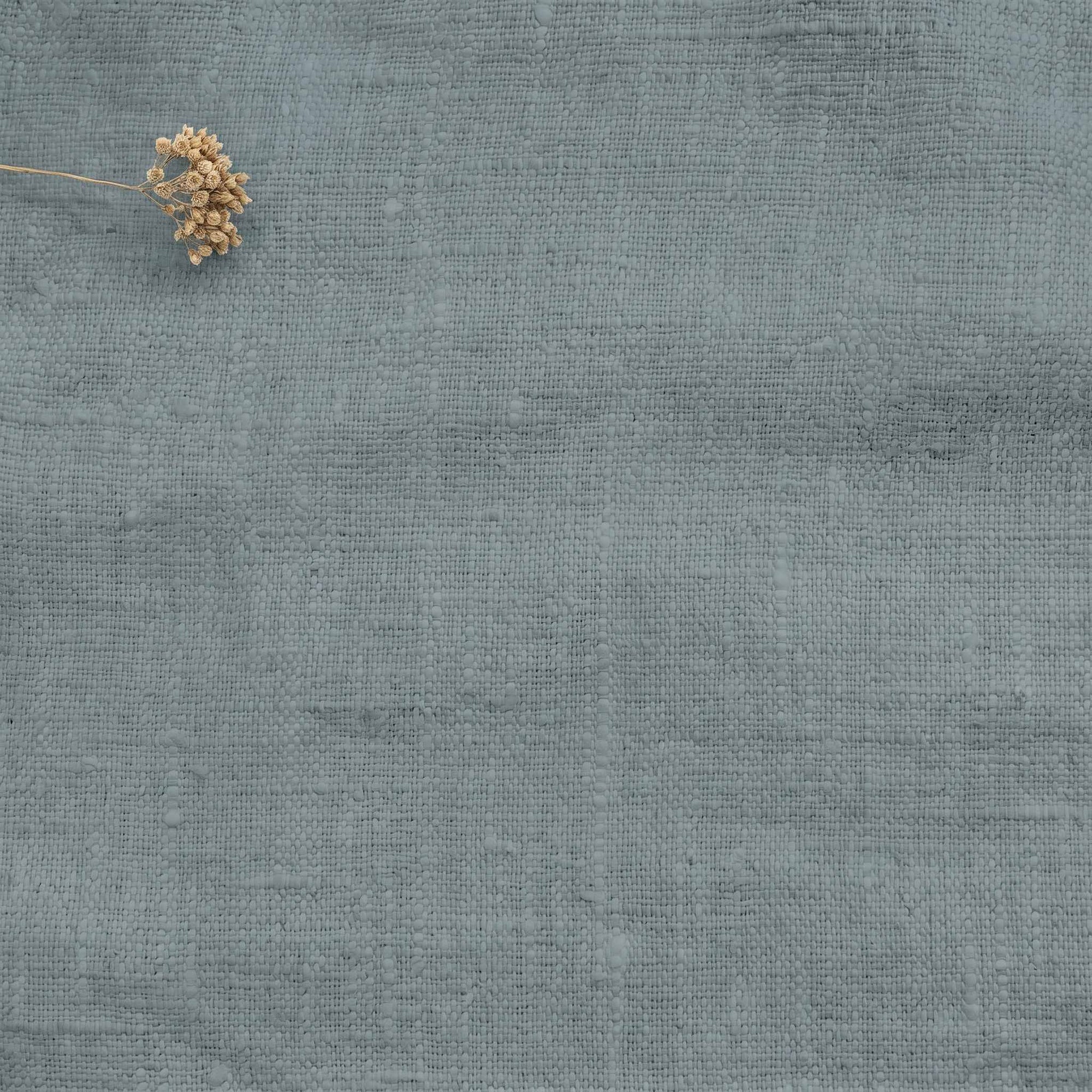 Blue Linen fabric - pre-washed 100% linen. Bianco Dusky Blue by Ada & Ina.