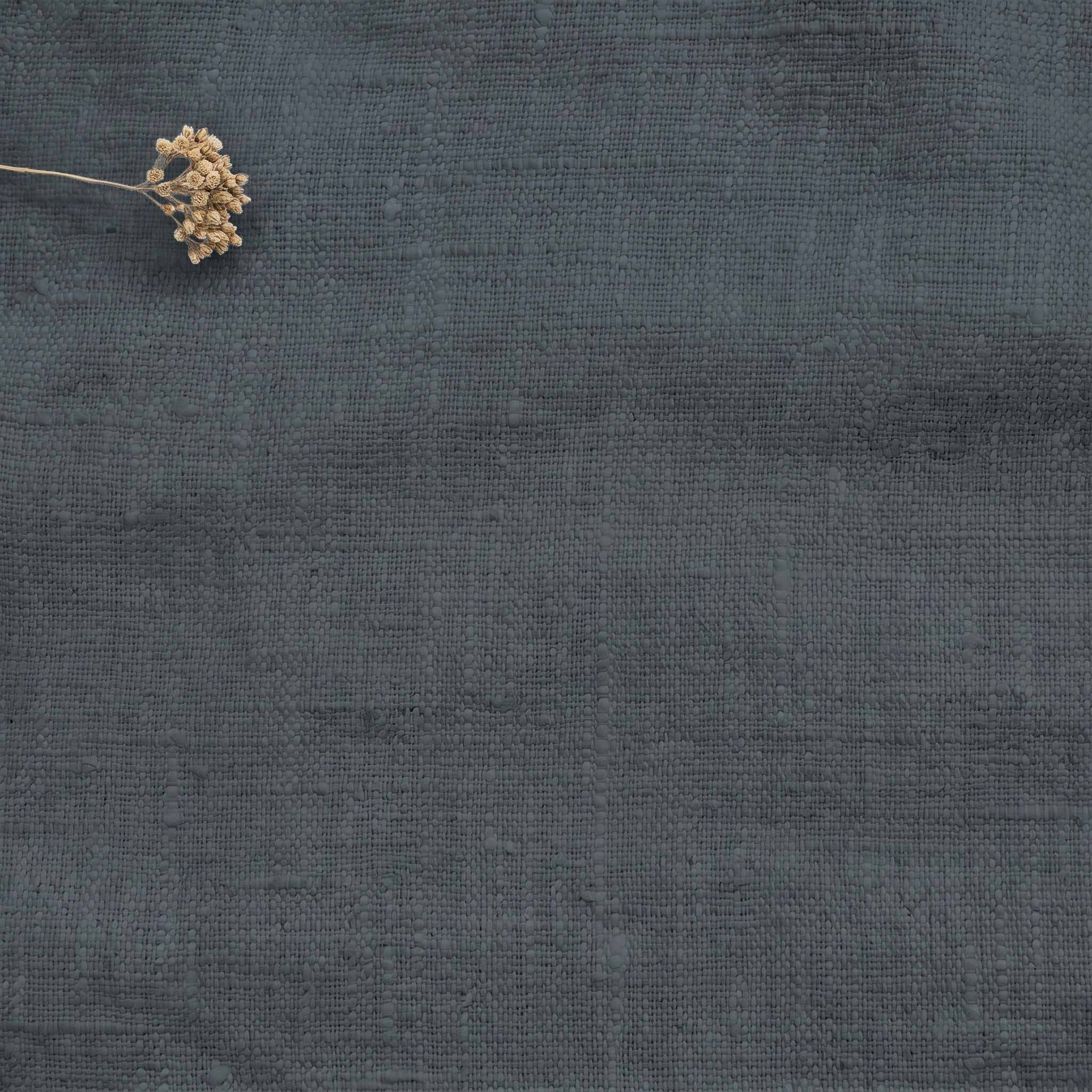 Blue Linen fabric - pre-washed 100% linen. Bianco Foggy Blue by Ada & Ina.