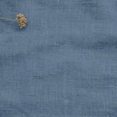 Blue Linen fabric - pre-washed 100% linen. Bianco Persian Blue by Ada & Ina.