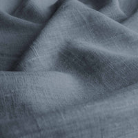 Blue Linen fabric - pre-washed 100% linen curtain fabric. Bianco Blue Grey by Ada & Ina.