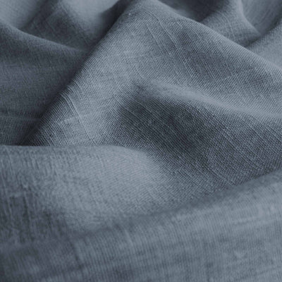 Blue Linen fabric - pre-washed 100% linen curtain fabric. Bianco Blue Grey by Ada & Ina.