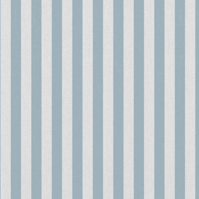 Liliana Blue Mist-WHT - white fabric with blue striped pattern 