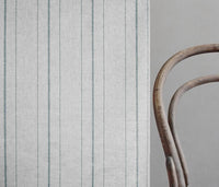 Inari Blue Stone- Curtain fabric with Blue striped print
