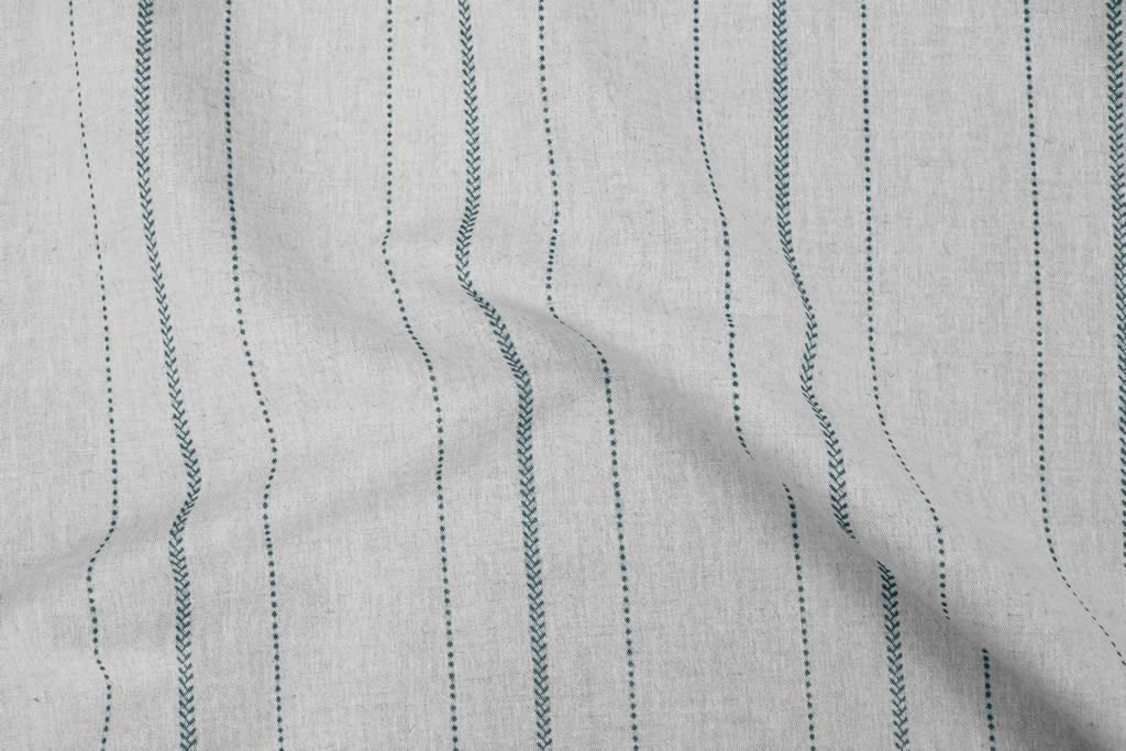 Inari Blue Stone- Curtain fabric with Blue striped print